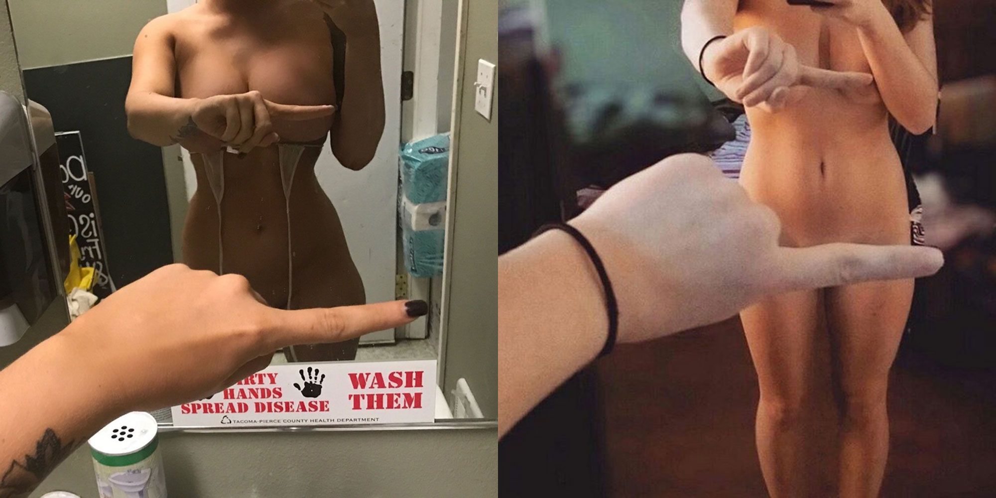 donna bedell add naked one finger challenge photo