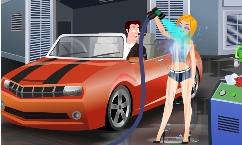 Sexy Car Wash Game i byen