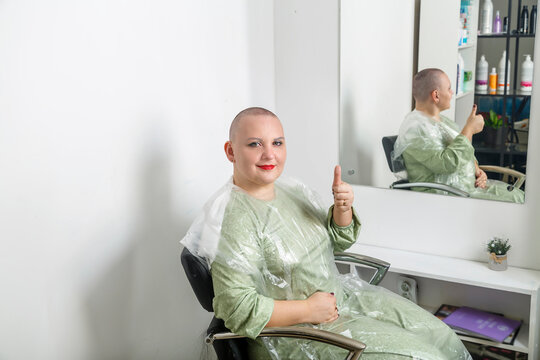 diana corredor add woman headshave in barbershop photo