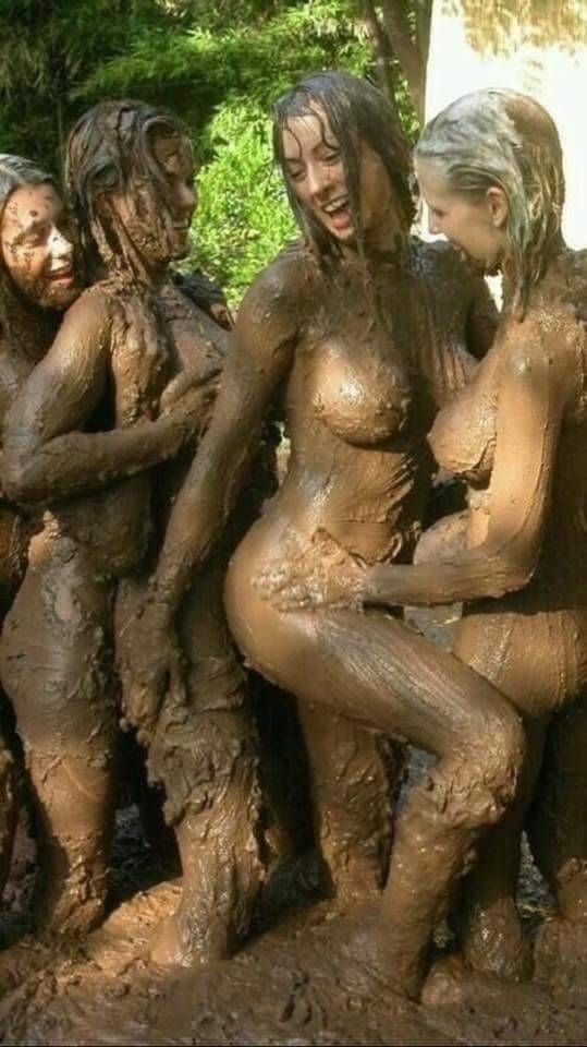 Naked Women In Mud public nobs