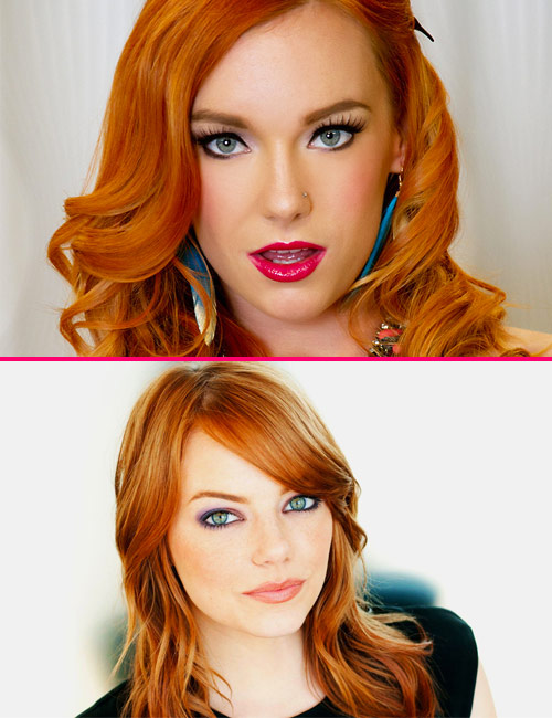 dorthe jensen add photo emma stone pornstar look alike