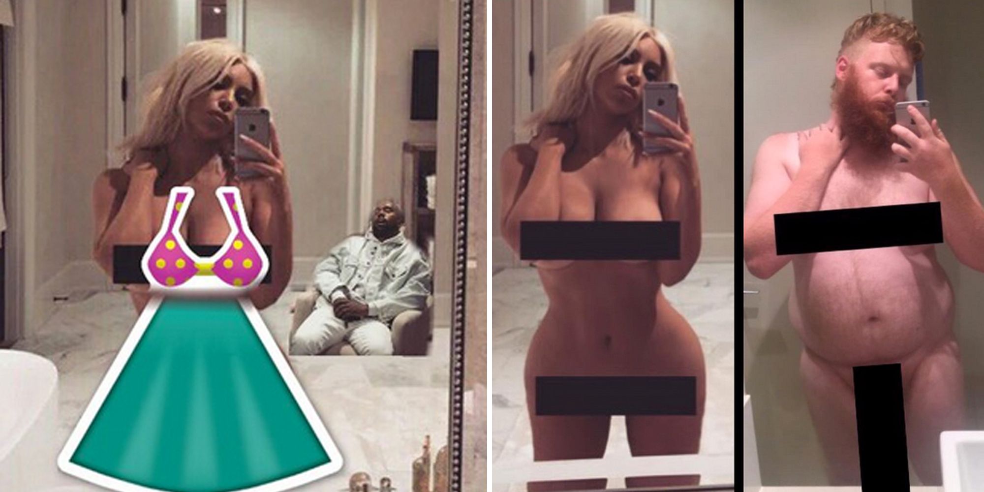 kim kardashian full nude selfie