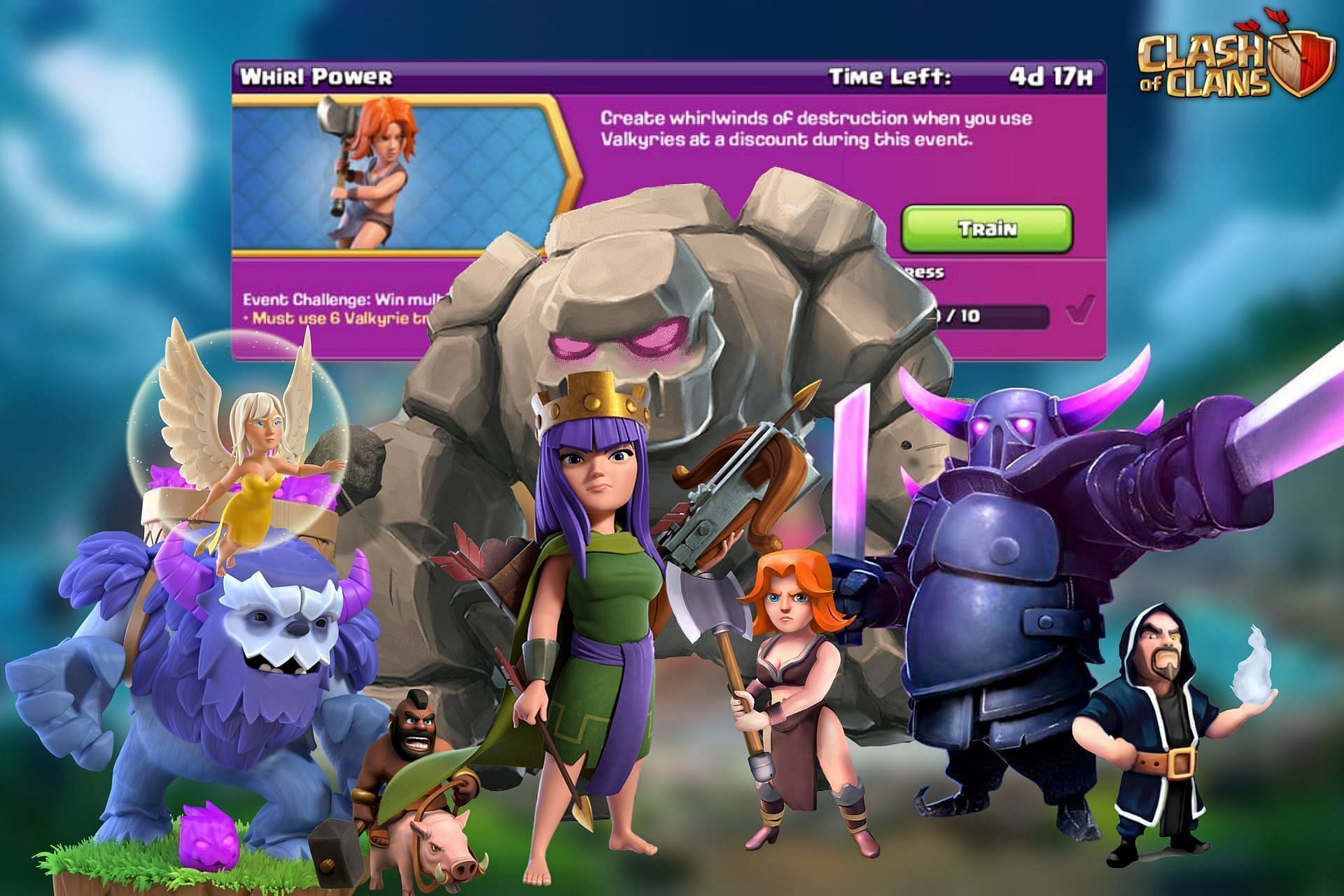 carl charles share clash of clans valkyrie queen photos