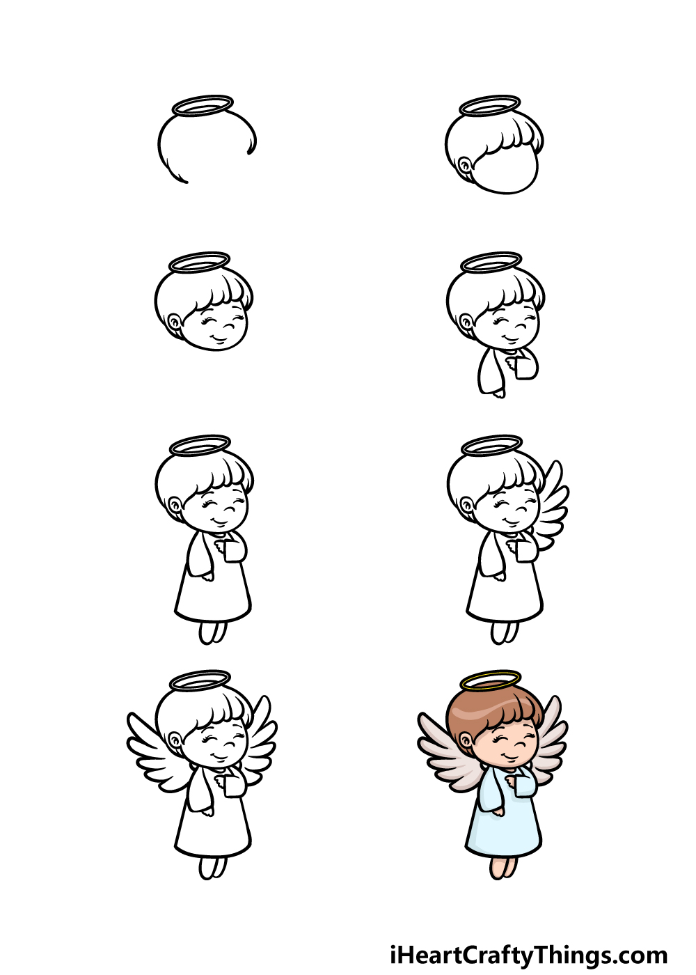 How To Draw Cartoon Angel a paypig