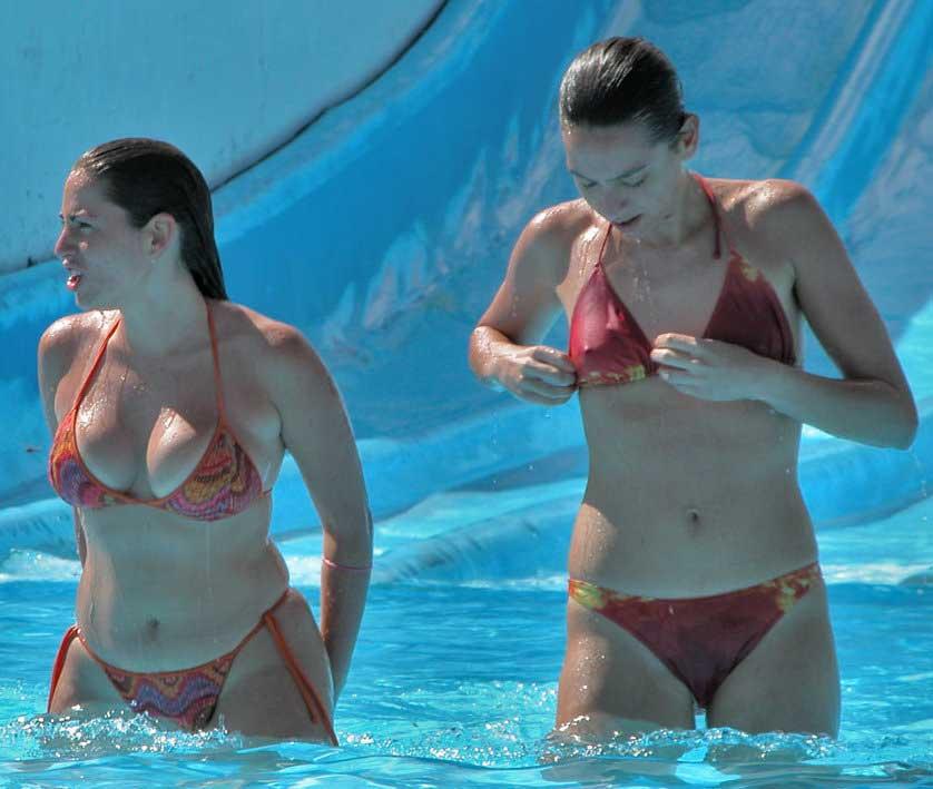 Best of Water park swimsuit mishaps