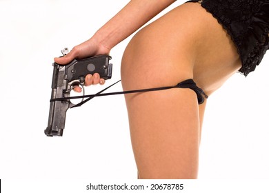 claudia pando add photo nude with a gun