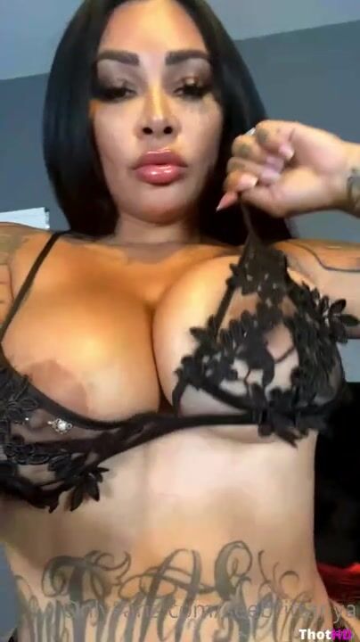 big tits black lingerie