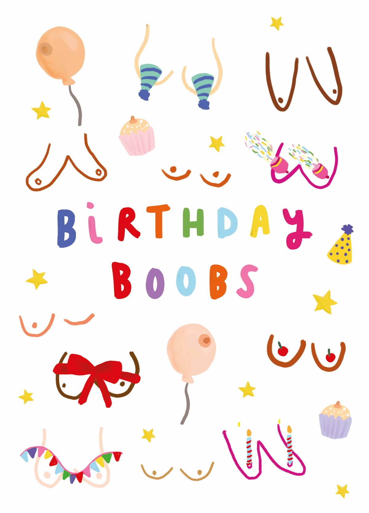 Happy Birthday Boobs fucking dildos