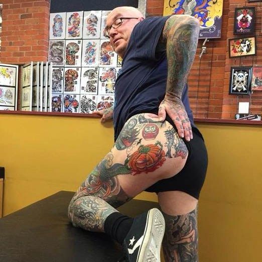 butt tattoos for men