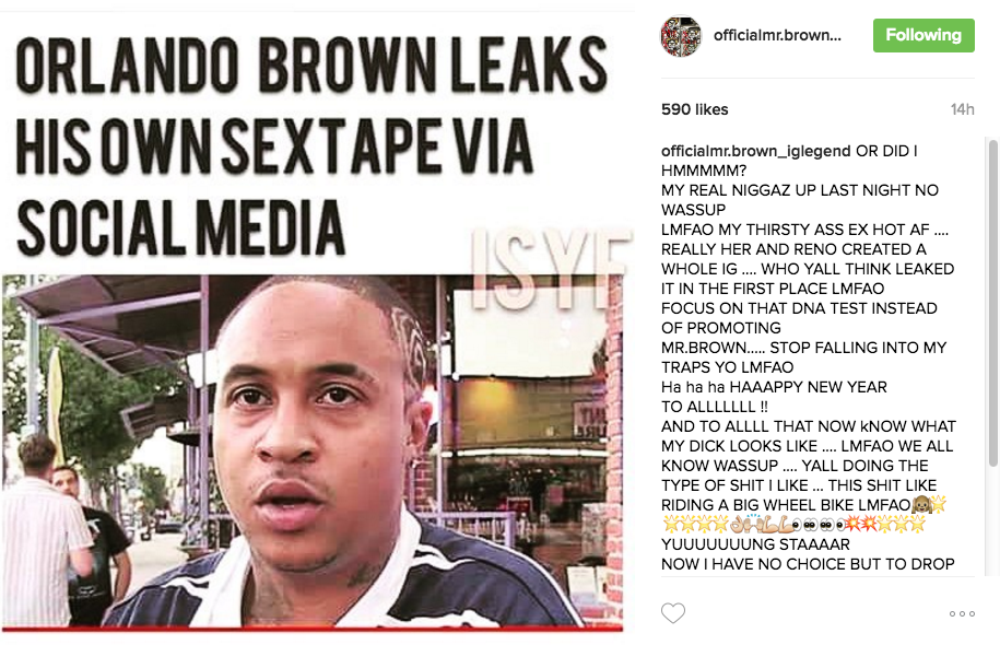 claudia felicita recommends Orlando Brown Sex Tape