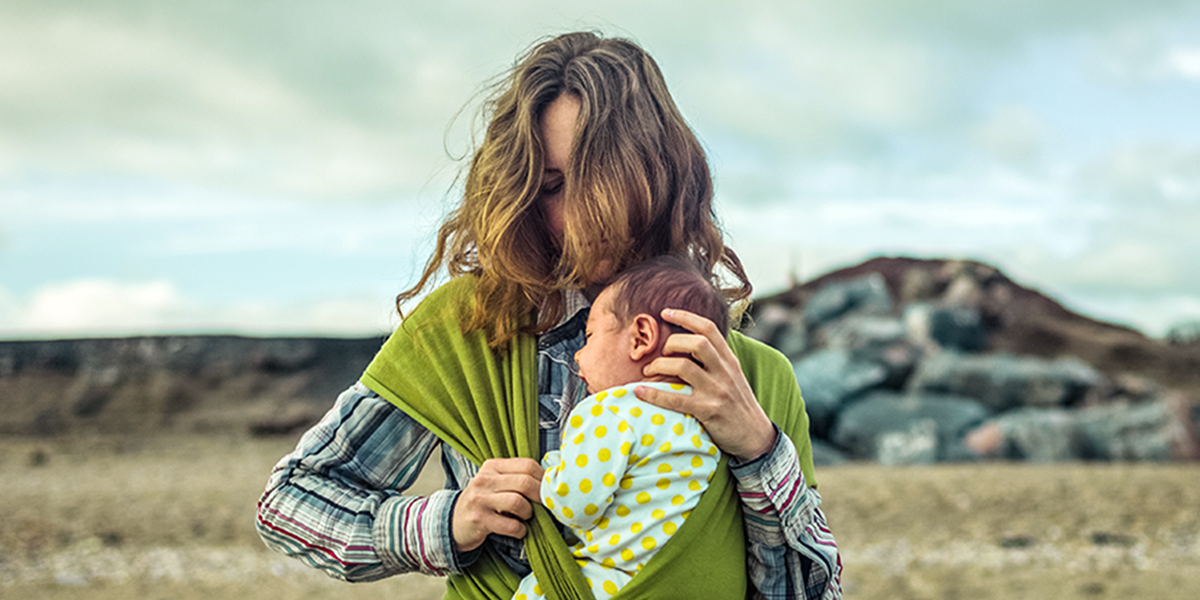 mom and son alone