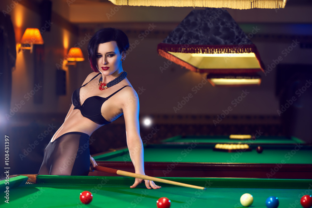 dineen coney recommends Sexy Woman Playing Pool