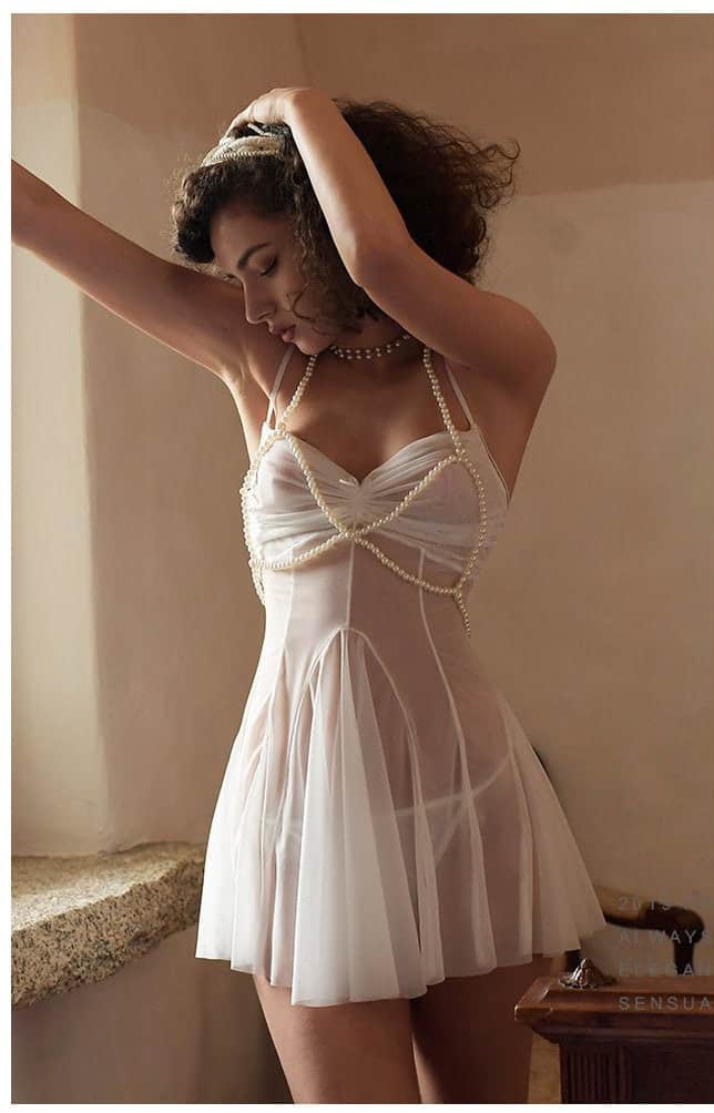 amy radloff add see through lingerie dress photo