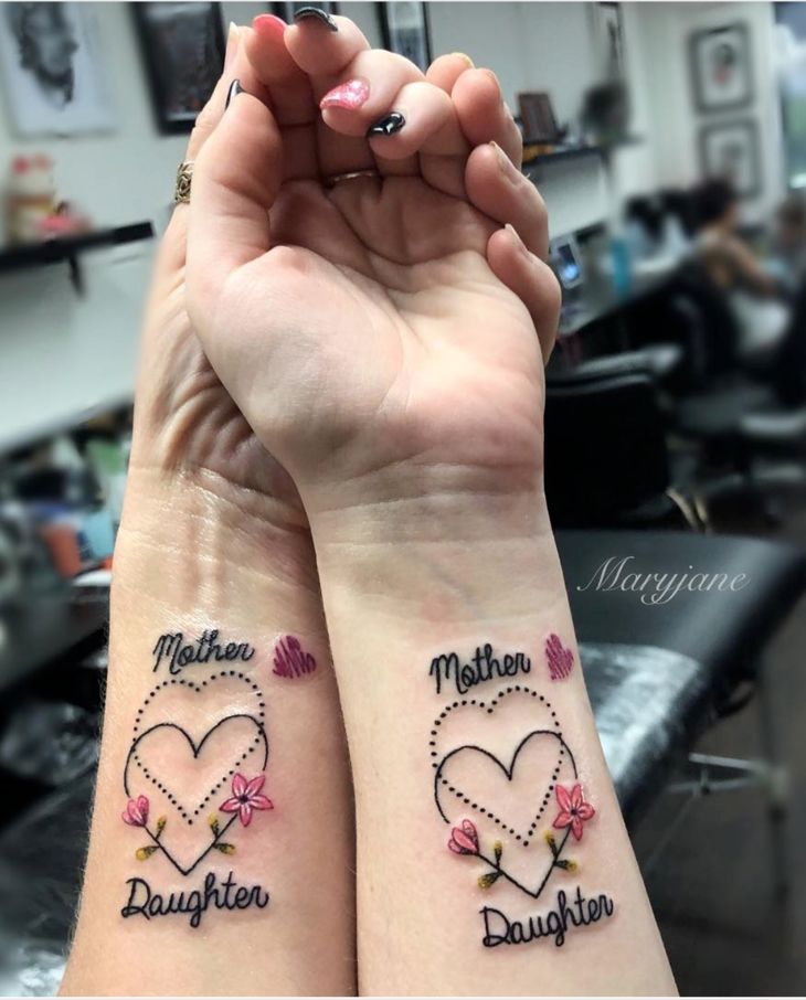 daniel netland recommends mother daughter sister tattoo pic