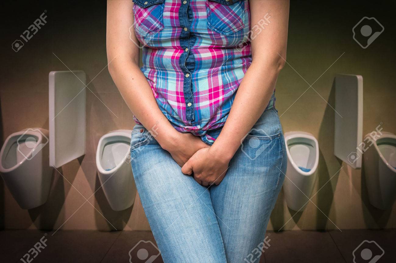 women urinating in public