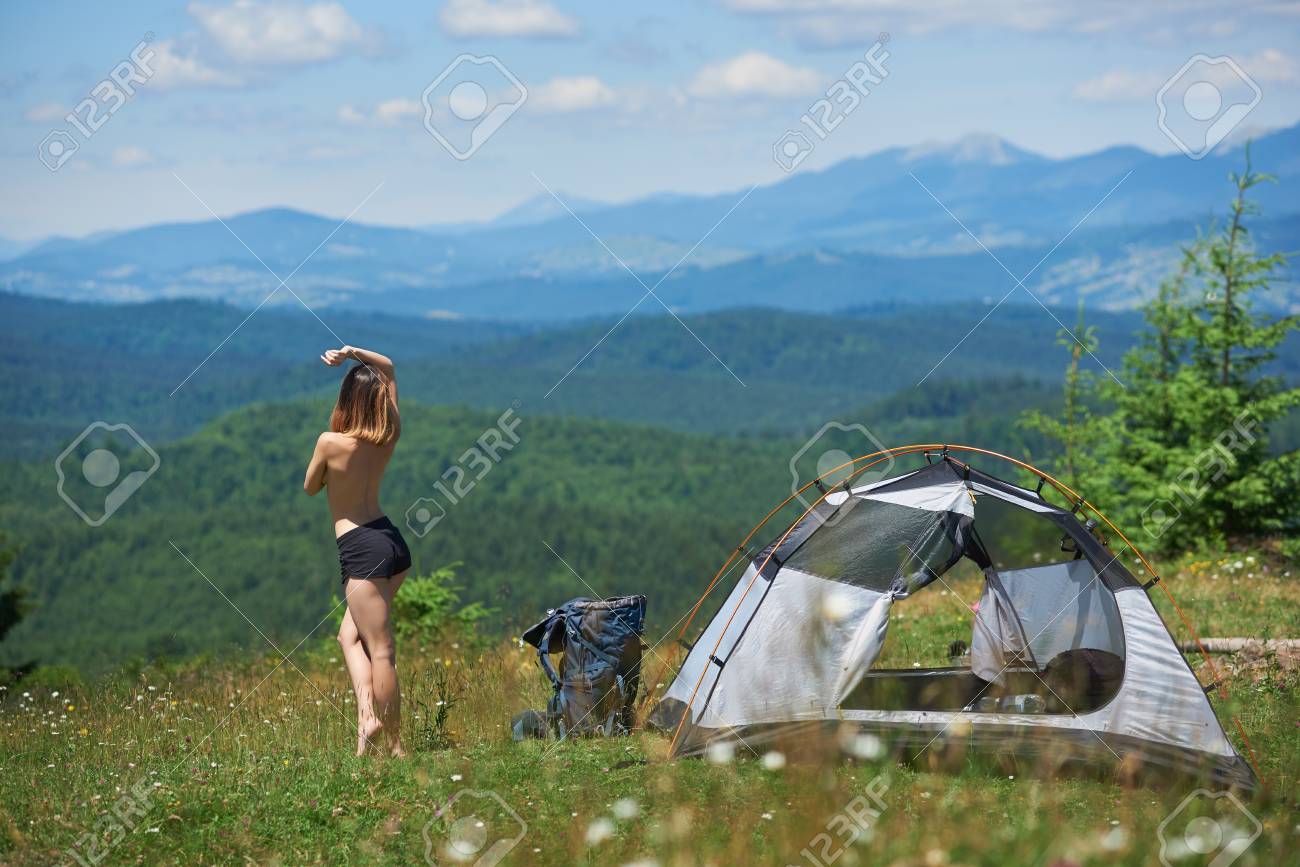 andre kaufman add naked women camping photo