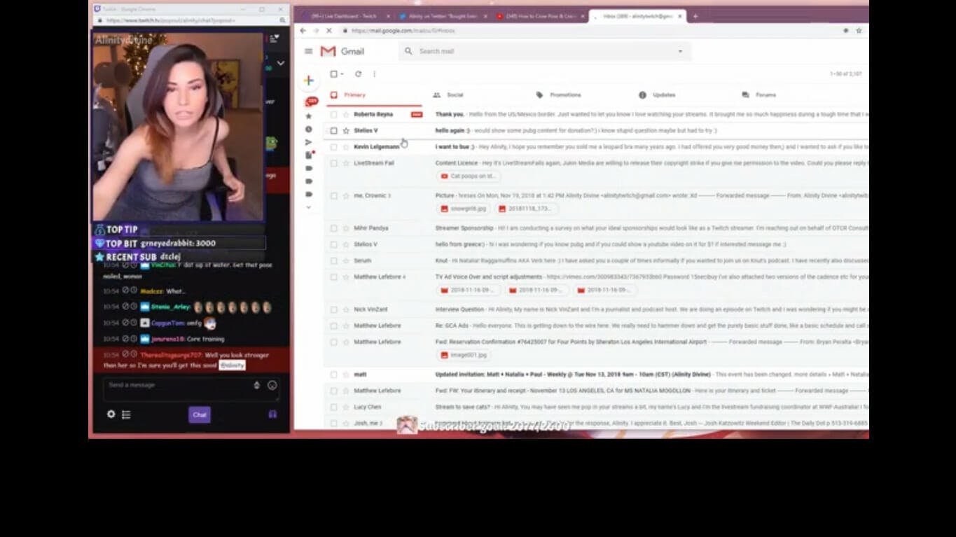 brad viator share alinity twitch fail dress photos