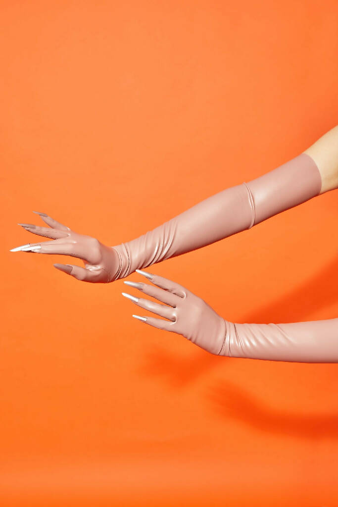 david adamos recommends Latex Opera Length Gloves