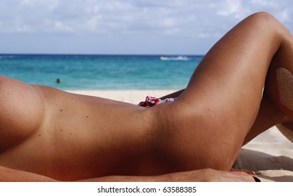 naked tan woman