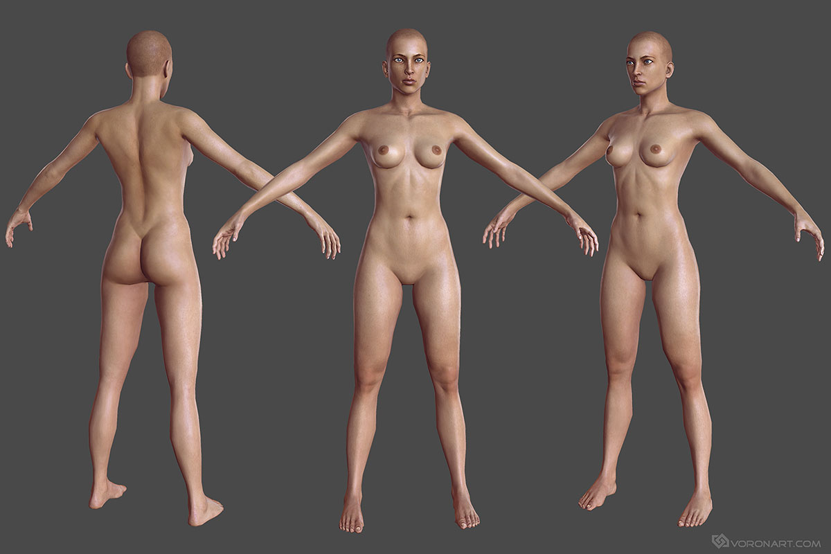 brian gran recommends Nude 3d Model