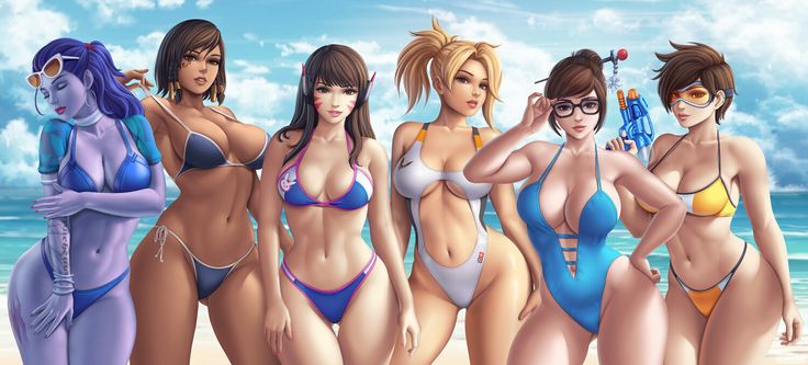 overwatch girls in bikinis