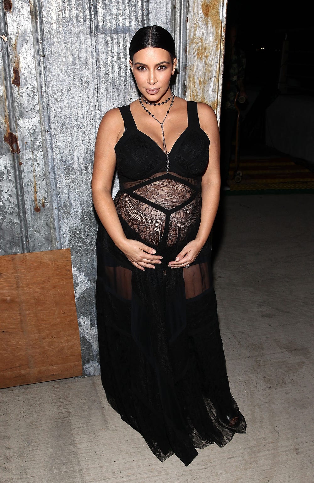 alison boss share kim k black see through dress photos