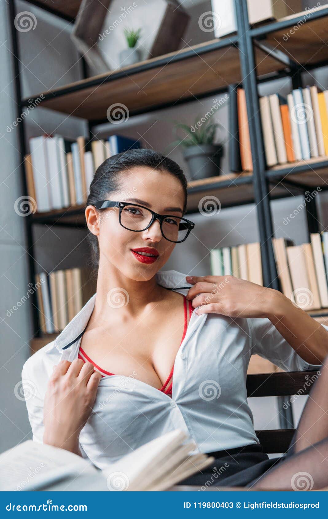 aaron carrington recommends big boobs in library pic