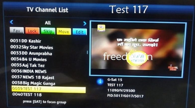 dish tv sex channel