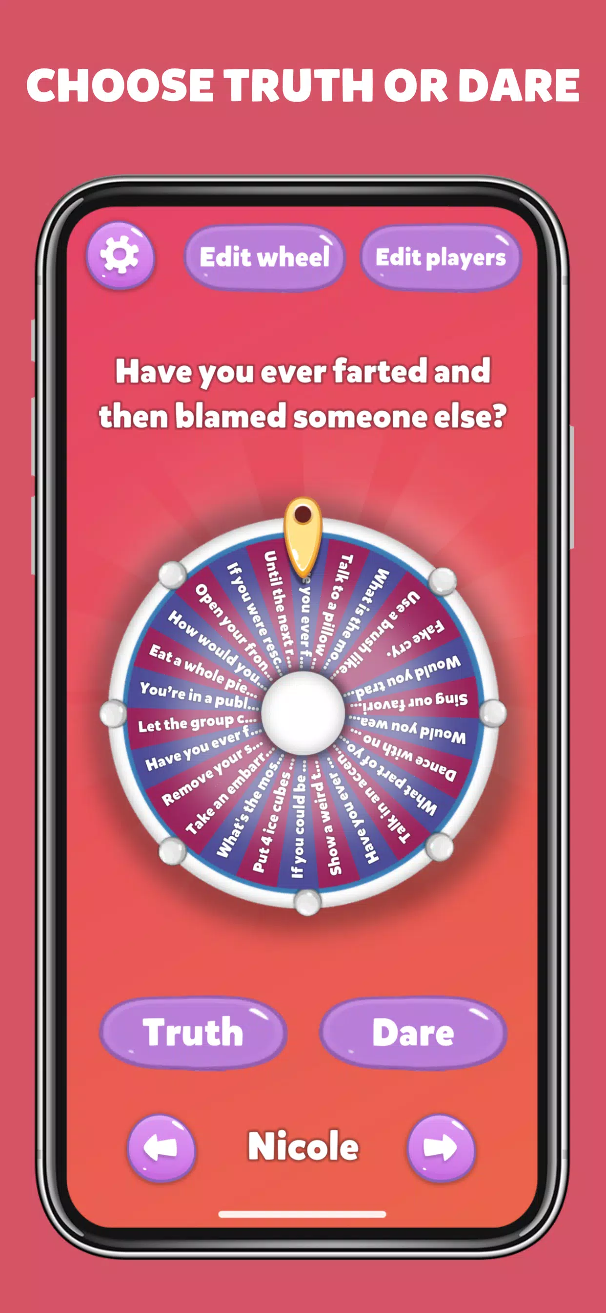 chris muecke add truth or dare spinner wheel photo