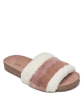 splendid slippers faux fur