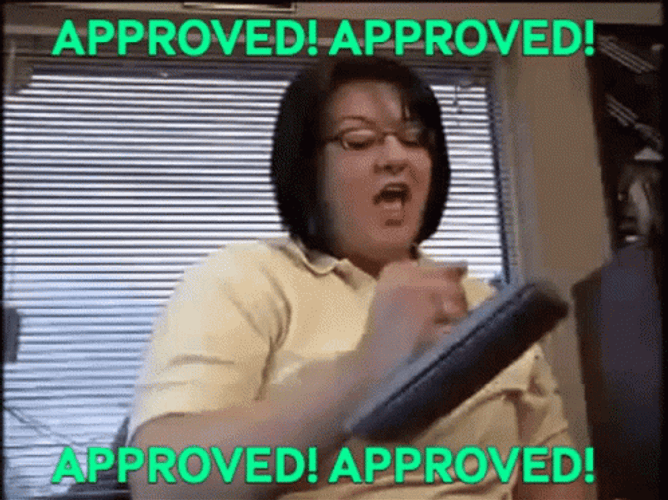 claire maynard recommends Stamp Of Approval Gif