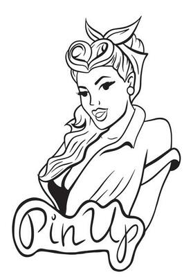 cassie hearn recommends Pin Up Girl Coloring Pages