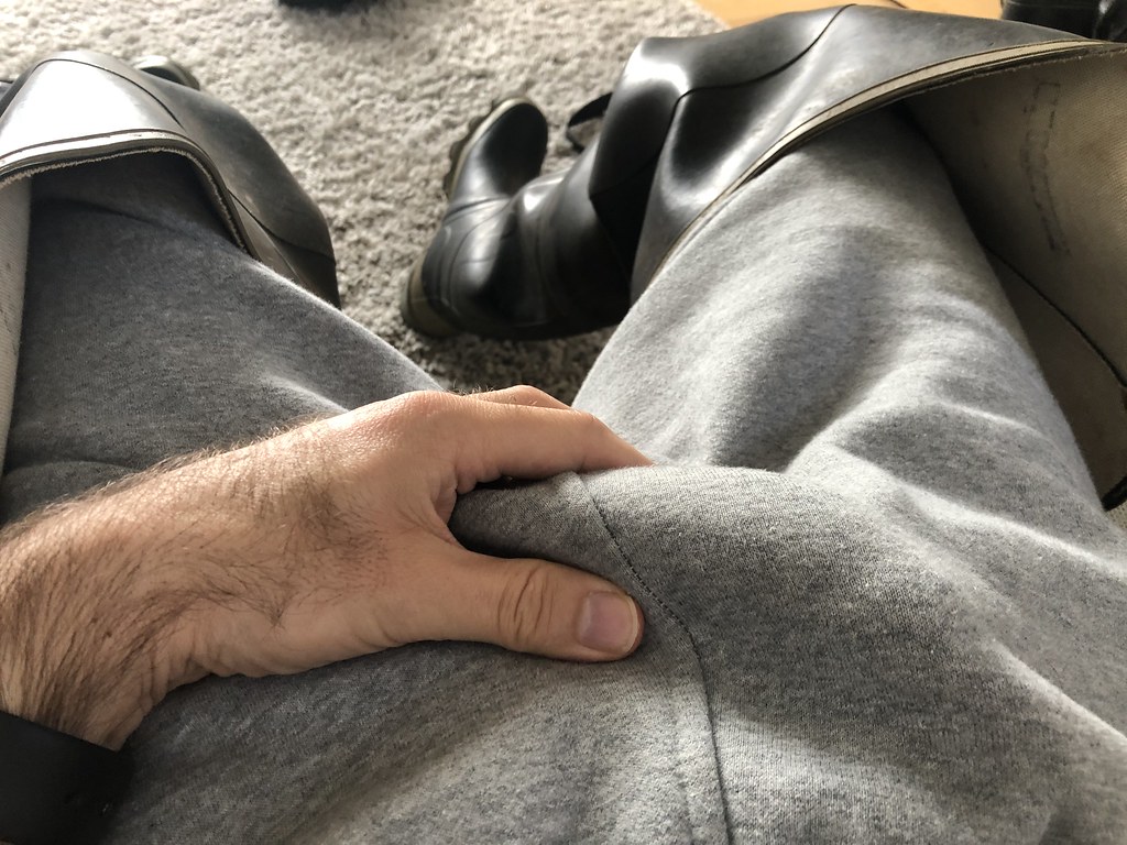 deborah peters recommends boner in sweatpants pic