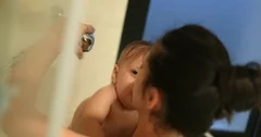 amena mian add real mom in shower photo