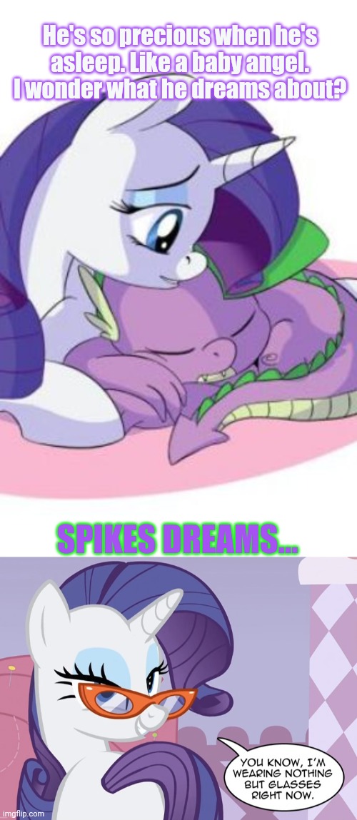 Spike X Rarity Comic bareback mountains