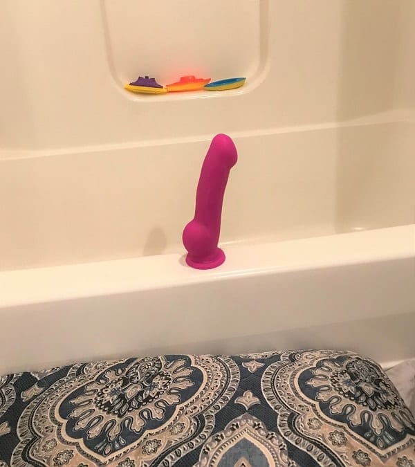 callie mooney recommends dildo on shower wall pic