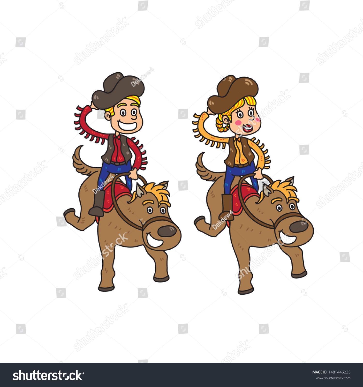 anna jovanovic recommends cowboy and cowgirl cartoon pic