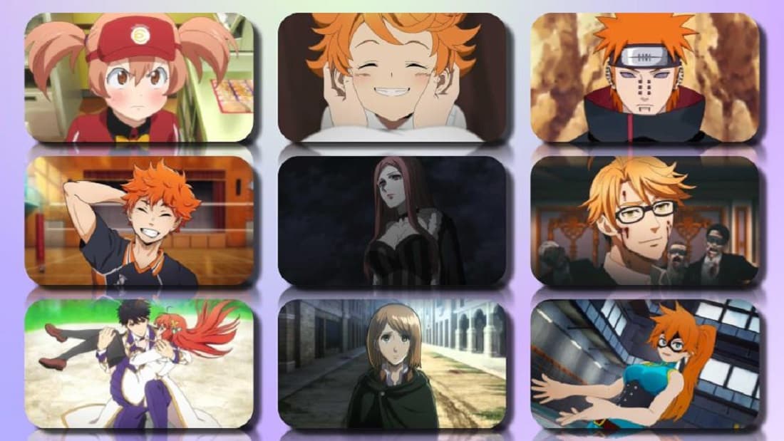 Best of Anime girls with orange hair