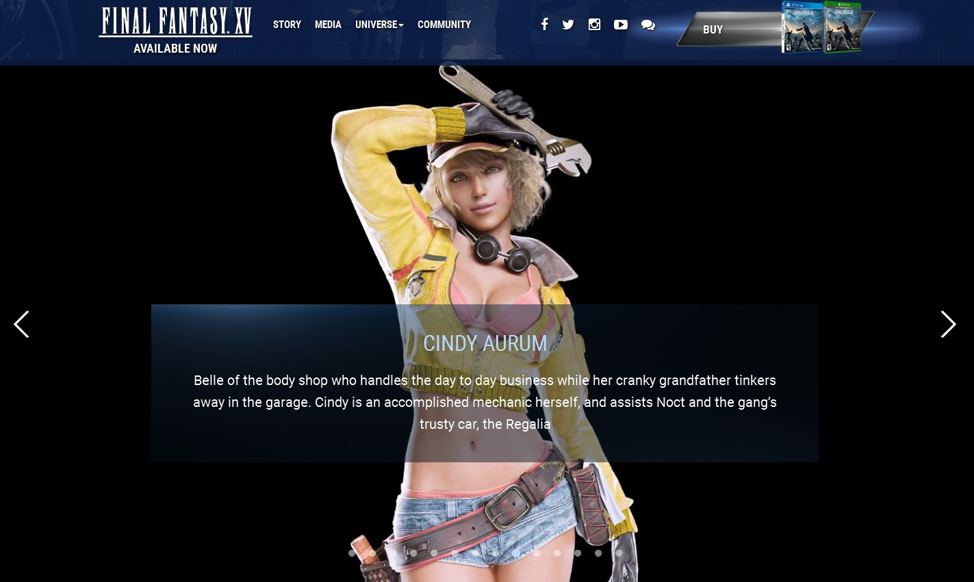 final fantasy 15 cindy naked