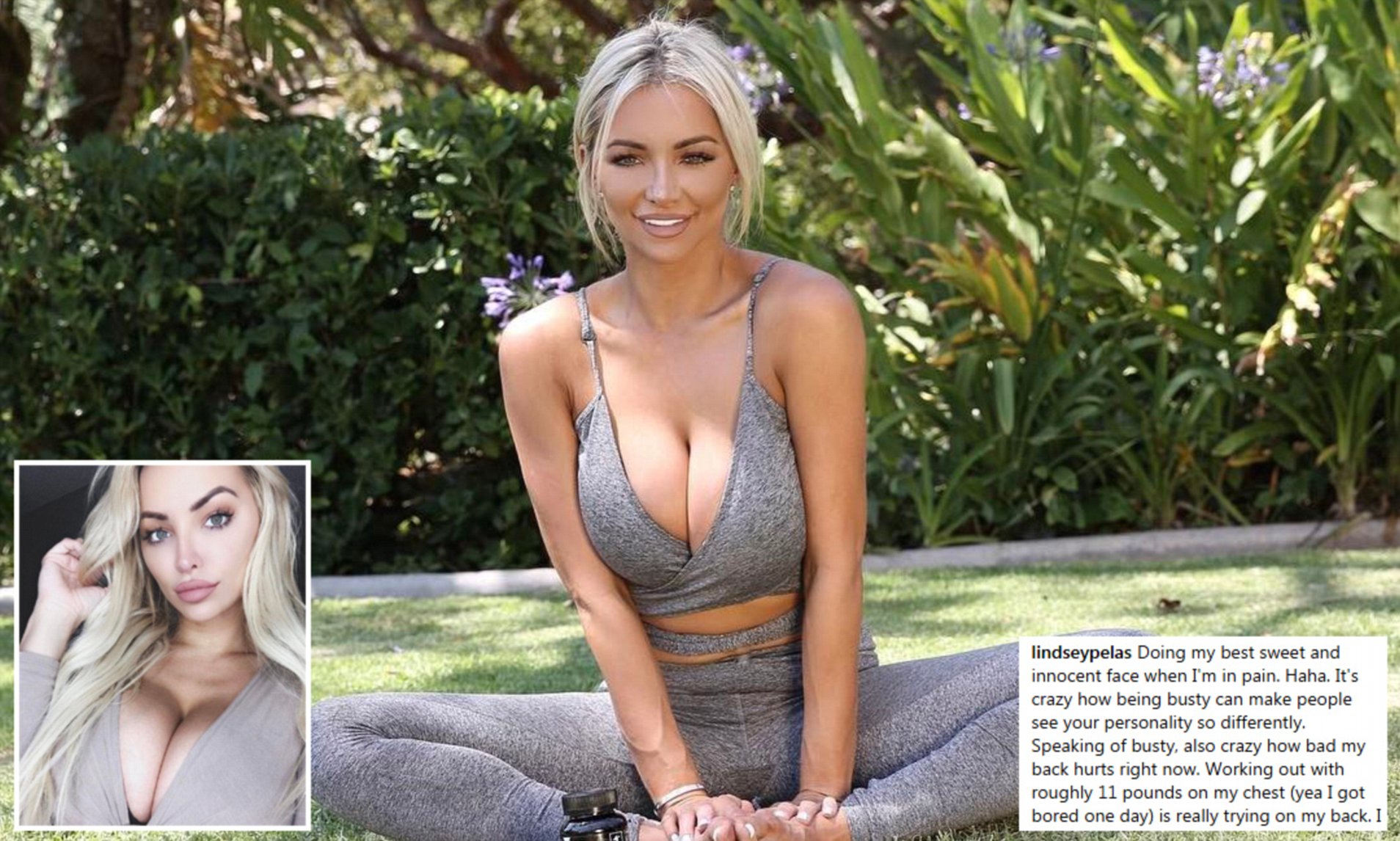 deanne whyte recommends Lindsey Pelas Boob Size
