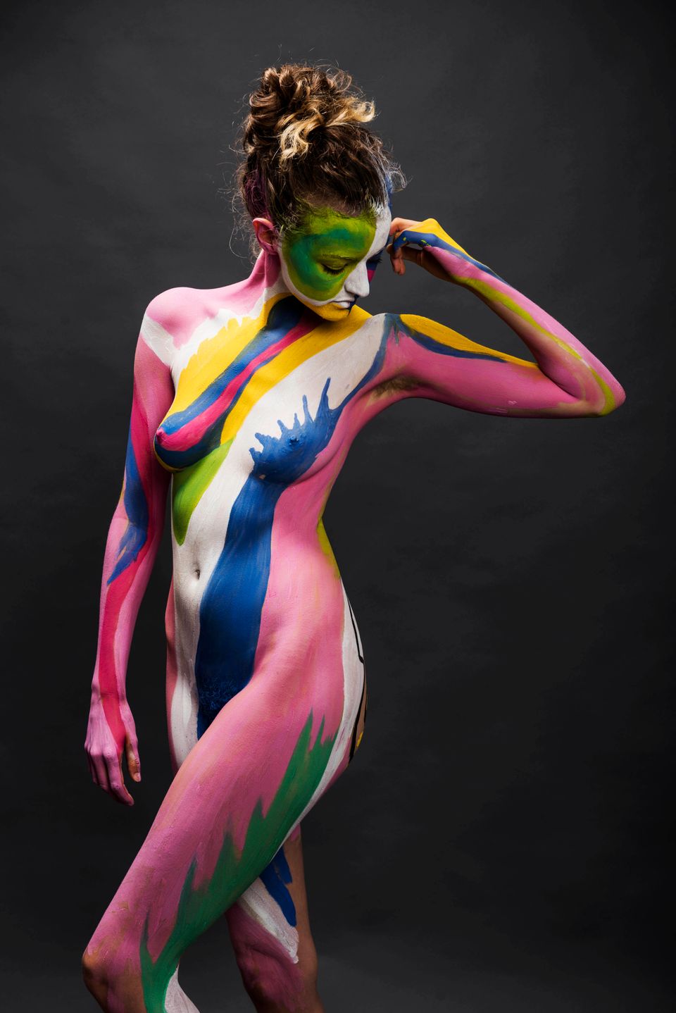 fully nude body paint