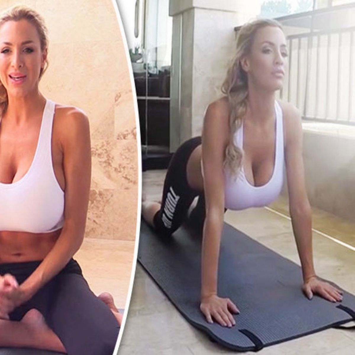 Best of Big boob yoga