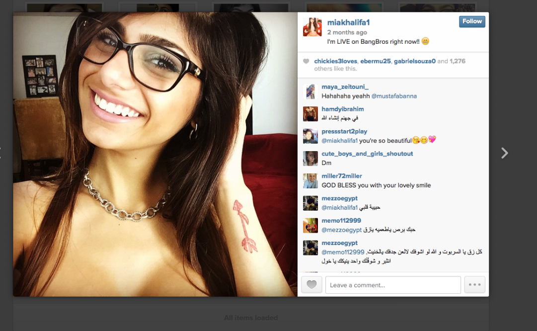 beau law add why did mia khalifa quit porn photo