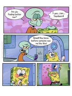 abbas amiri add photo spongebob x squidward comic