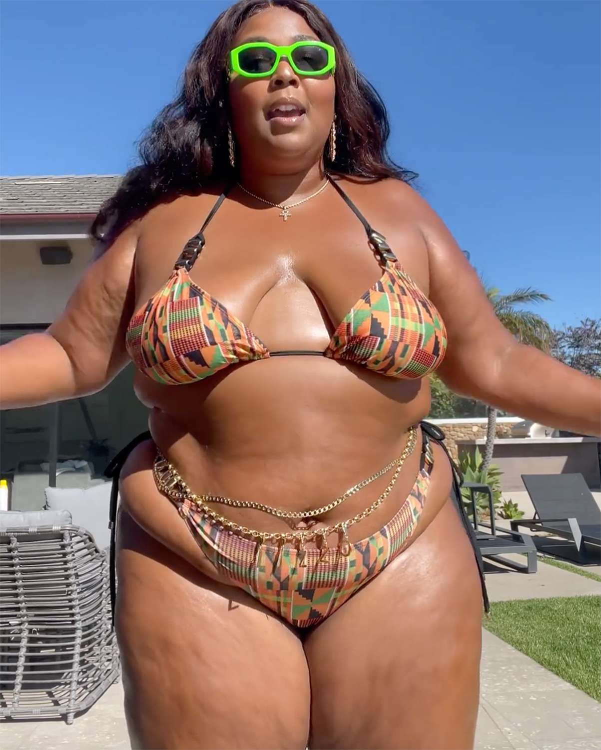 big lady in bikini