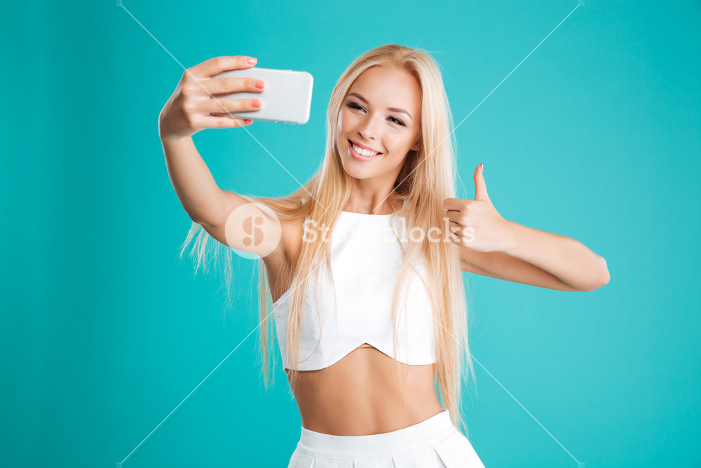 Girl With Thumbs Up Selfie moms naked
