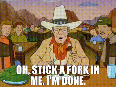 dena perdue recommends stick a fork in me im done gif pic