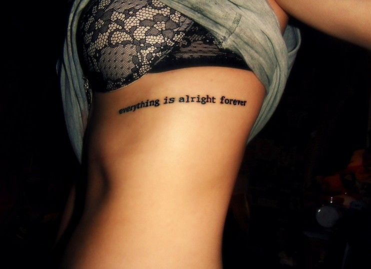 Best of Girl tattoos on rib cage
