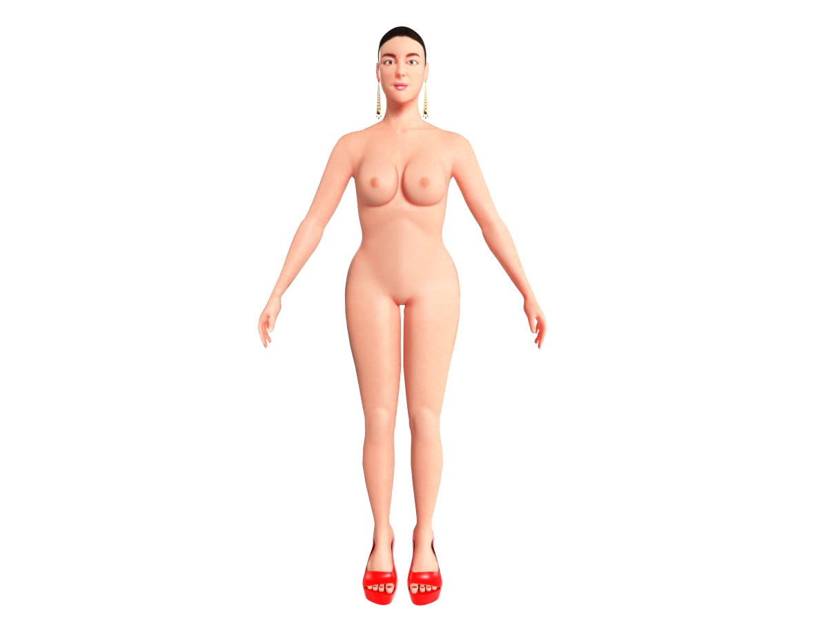 chris mieles add nude 3d model photo