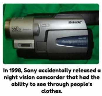 1998 sony see through camcorder